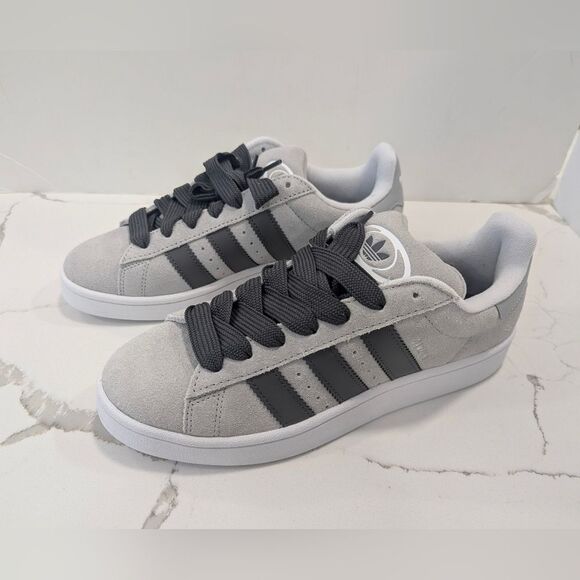 New Adidas Campus 00s Shoes sneakers suede leather Grey Two/Charcoal/Cloud 10.5 - Picture 6 of 12